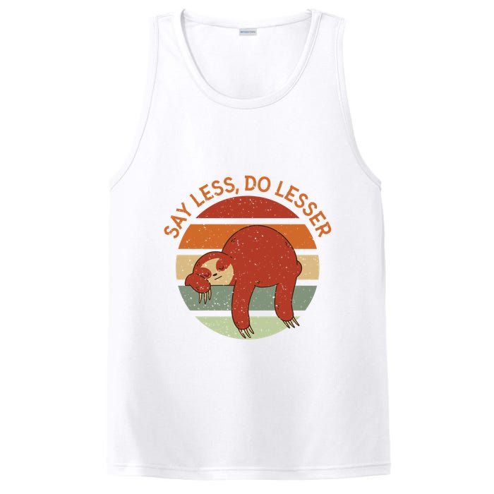 Say Less Do Lesser Sloth Retro PosiCharge Competitor Tank