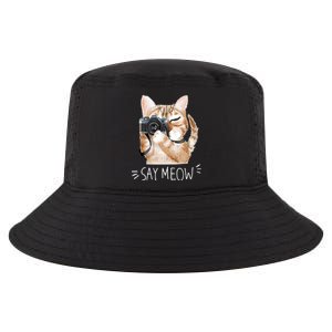 Say Meow Cute Cat Picture Cool Comfort Performance Bucket Hat