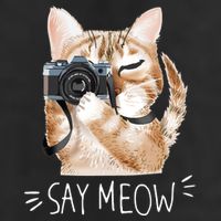 Say Meow Cute Cat Picture Cool Comfort Performance Bucket Hat