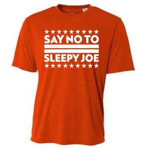 Say No To Sleepy Joe Pro-Trump Cooling Performance Crew T-Shirt