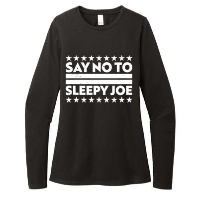 Say No To Sleepy Joe Pro-Trump Womens CVC Long Sleeve Shirt