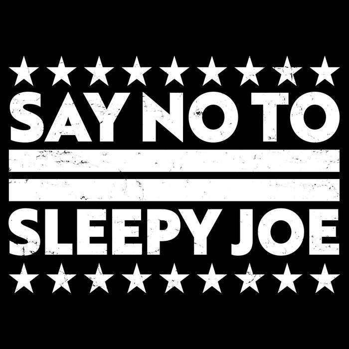 Say No To Sleepy Joe Pro-Trump Cropped Pullover Crew