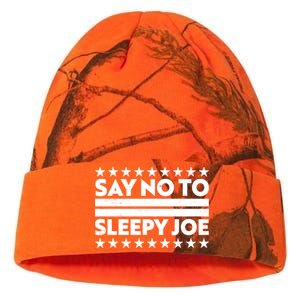 Say No To Sleepy Joe Pro-Trump Kati Licensed 12" Camo Beanie