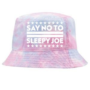 Say No To Sleepy Joe Pro-Trump Tie-Dyed Bucket Hat