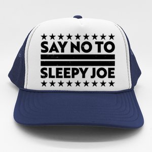 Say No To Sleepy Joe Pro-Trump Trucker Hat