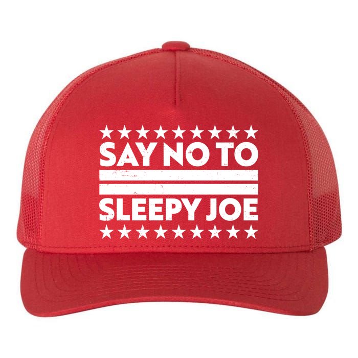 Say No To Sleepy Joe Pro-Trump Yupoong Adult 5-Panel Trucker Hat