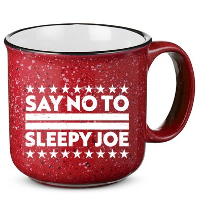 Say No To Sleepy Joe Pro-Trump 15oz Campfire Ceramic Mug