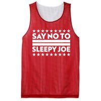 Say No To Sleepy Joe Pro-Trump Mesh Reversible Basketball Jersey Tank