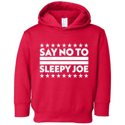 Say No To Sleepy Joe Pro-Trump Toddler Hoodie
