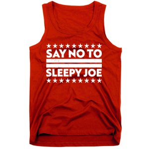 Say No To Sleepy Joe Pro-Trump Tank Top