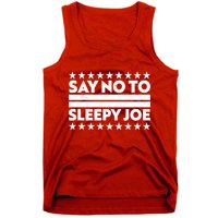 Say No To Sleepy Joe Pro-Trump Tank Top
