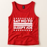 Say No To Sleepy Joe Pro-Trump Tank Top