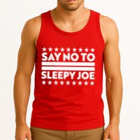 Say No To Sleepy Joe Pro-Trump Tank Top
