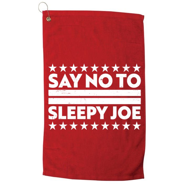 Say No To Sleepy Joe Pro-Trump Golf Towel