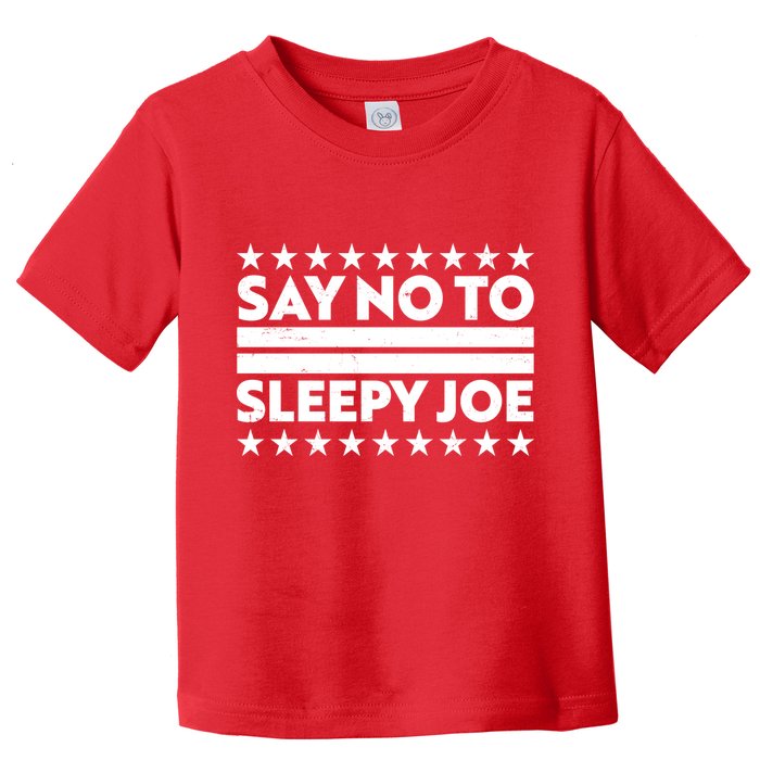 Say No To Sleepy Joe Pro-Trump Toddler T-Shirt
