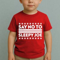 Say No To Sleepy Joe Pro-Trump Toddler T-Shirt