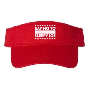 Say No To Sleepy Joe Pro-Trump Valucap Bio-Washed Visor