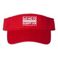 Say No To Sleepy Joe Pro-Trump Valucap Bio-Washed Visor