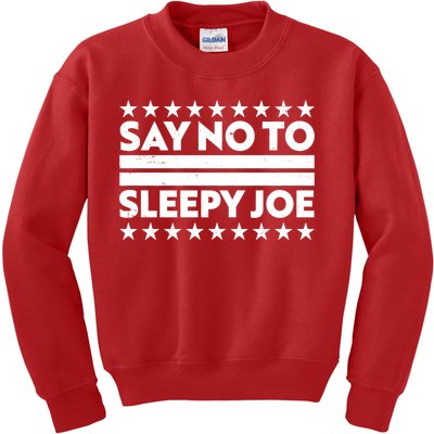 Say No To Sleepy Joe Pro-Trump Kids Sweatshirt