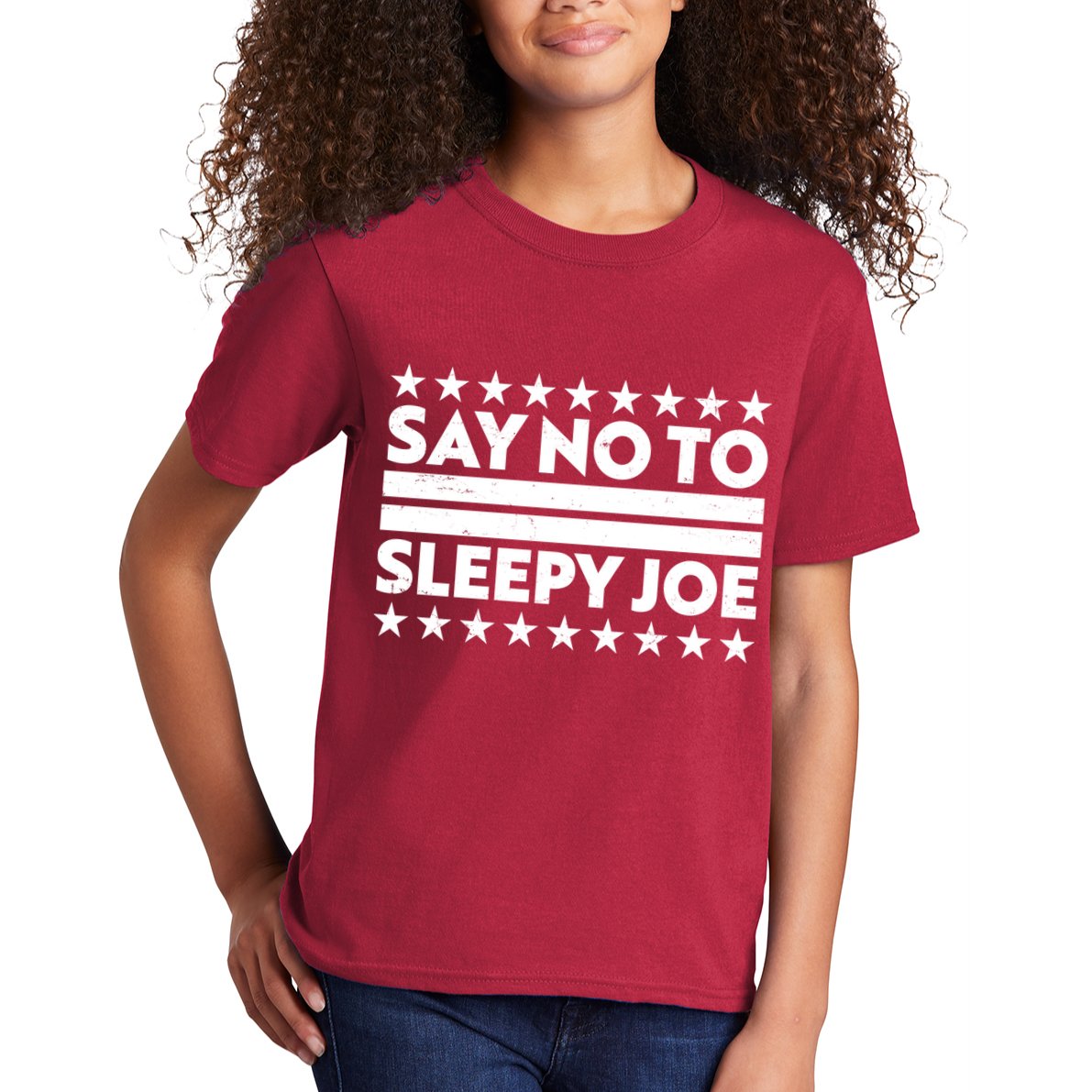 Say No To Sleepy Joe Pro-Trump Kids T-Shirt