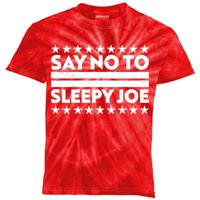 Say No To Sleepy Joe Pro-Trump Kids Tie-Dye T-Shirt