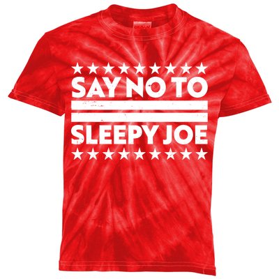 Say No To Sleepy Joe Pro-Trump Kids Tie-Dye T-Shirt