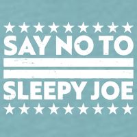 Say No To Sleepy Joe Pro-Trump Sueded Cloud Jersey T-Shirt