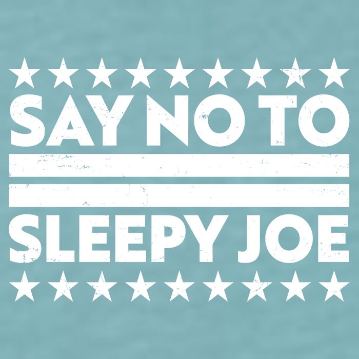 Say No To Sleepy Joe Pro-Trump Sueded Cloud Jersey T-Shirt