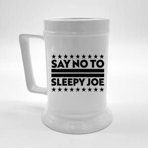 Say No To Sleepy Joe Pro-Trump Beer Stein