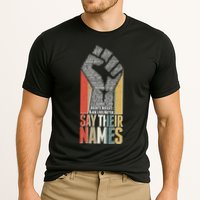 Say Their Names Black Lives Matter Remembering Victim Names Cooling Performance Crew T-Shirt