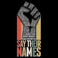 Say Their Names Black Lives Matter Remembering Victim Names Cooling Performance Crew T-Shirt