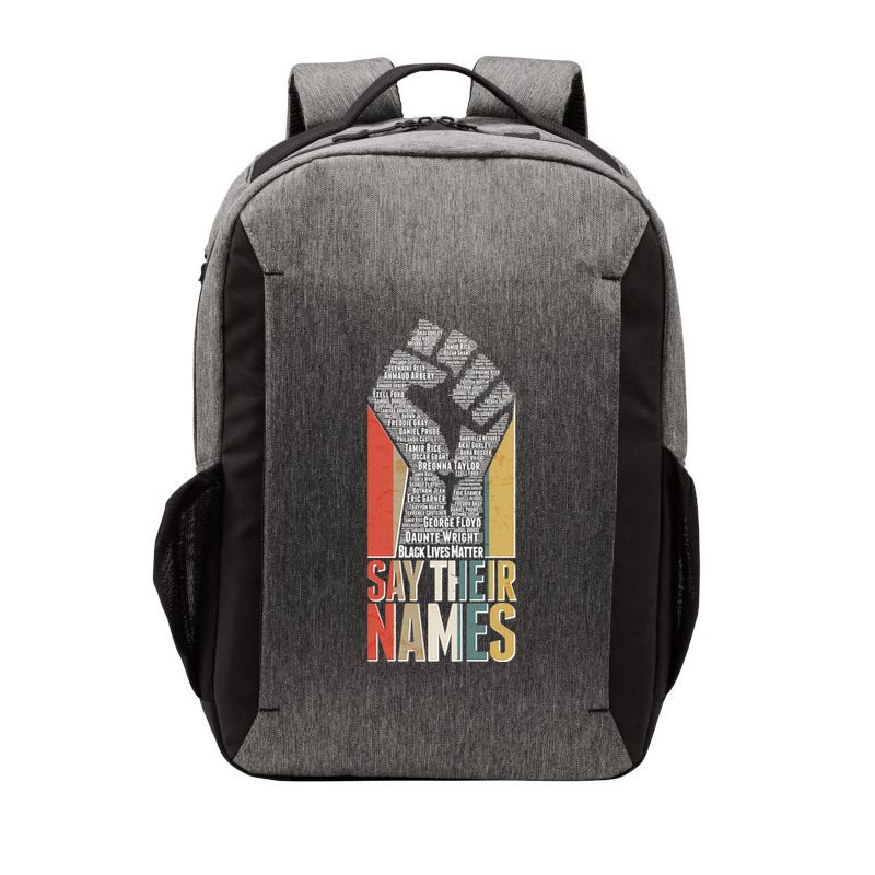 Say Their Names Black Lives Matter Remembering Victim Names Vector Backpack
