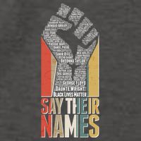 Say Their Names Black Lives Matter Remembering Victim Names Vector Backpack