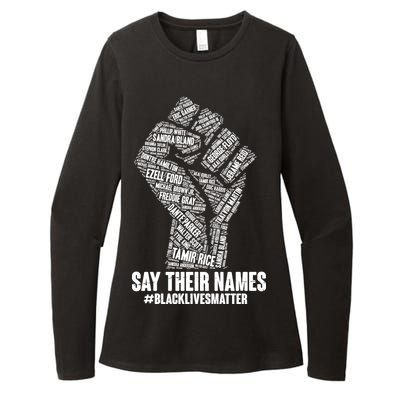 Say Their Names #BLACKLIVESMATTER Womens CVC Long Sleeve Shirt