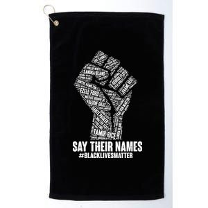 Say Their Names #BLACKLIVESMATTER Platinum Collection Golf Towel