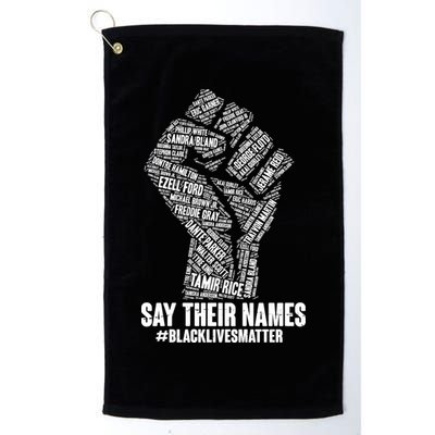 Say Their Names #BLACKLIVESMATTER Golf Towel