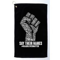 Say Their Names #BLACKLIVESMATTER Golf Towel