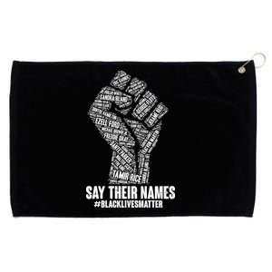 Say Their Names #BLACKLIVESMATTER Grommeted Golf Towel