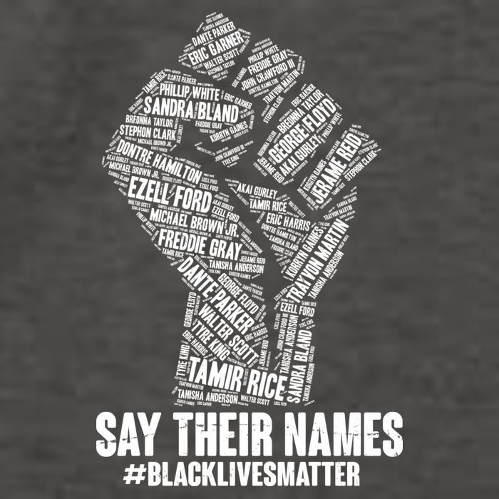 Say Their Names #BLACKLIVESMATTER Vector Backpack