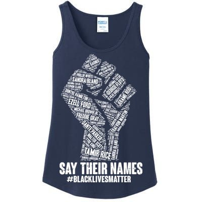 Say Their Names #BLACKLIVESMATTER Ladies Essential Tank