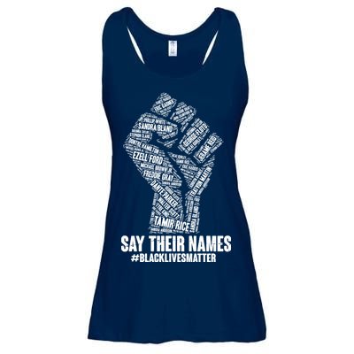 Say Their Names #BLACKLIVESMATTER Ladies Essential Flowy Tank