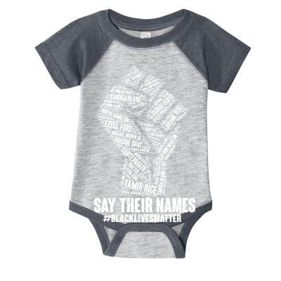 Say Their Names #BLACKLIVESMATTER Infant Baby Jersey Bodysuit