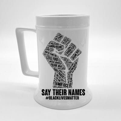 Say Their Names #BLACKLIVESMATTER Beer Stein