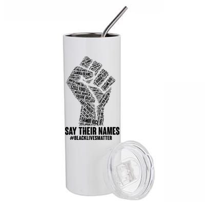 Say Their Names #BLACKLIVESMATTER Stainless Steel Tumbler