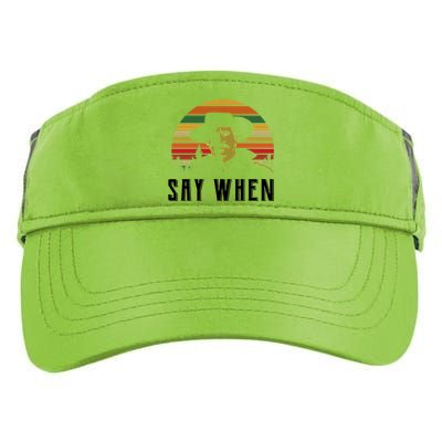 Say When Vintage Adult Drive Performance Visor