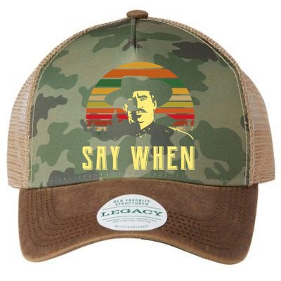 Say When Vintage Legacy Tie Dye Trucker Hat