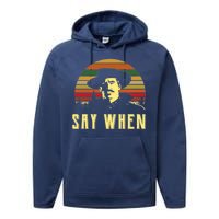 Say When Vintage Performance Fleece Hoodie