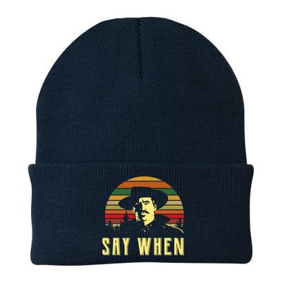 Say When Vintage Knit Cap Winter Beanie