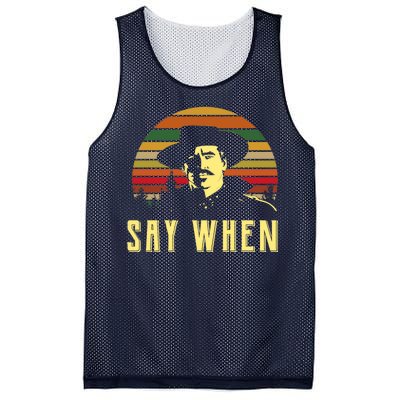 Say When Vintage Mesh Reversible Basketball Jersey Tank