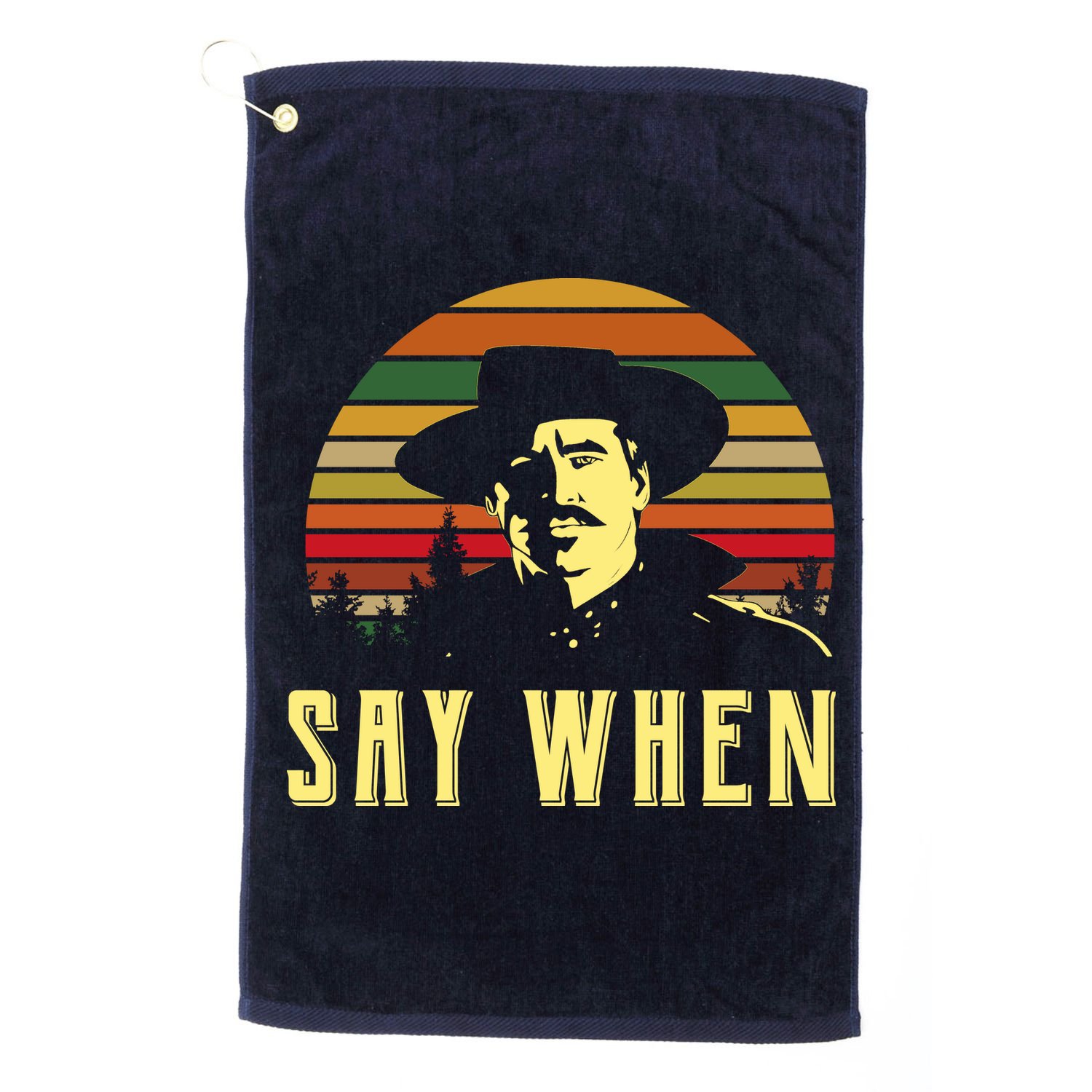 Say When Vintage Golf Towel